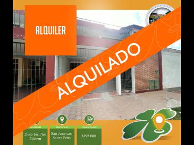 Departamentos Alquiler Santiago Del Estero Dpto 2 dorm. 1er piso LB B San Martin